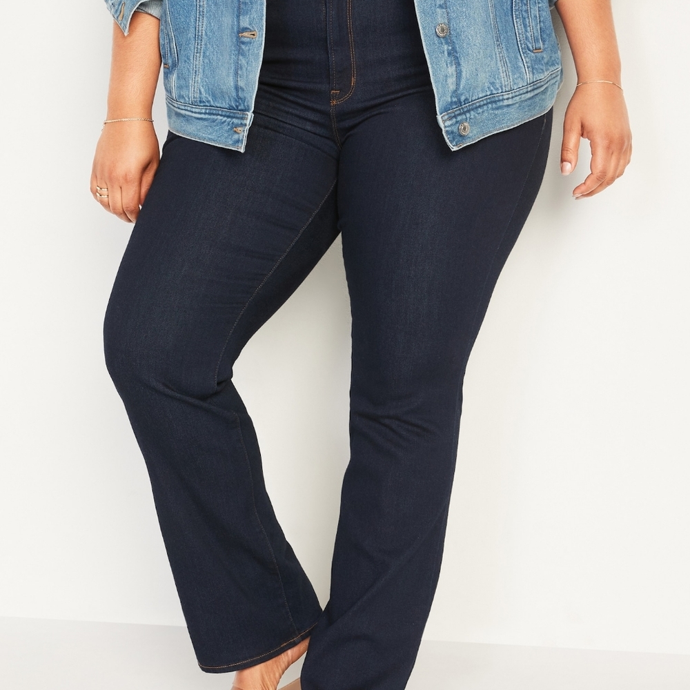 Old Navy 24S Women's Plus Boot Cut Dark Wash Jeans